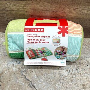 Skip Hop Farmstand Tummy Time Play mat Activity Gym Built In Supportive Pillow